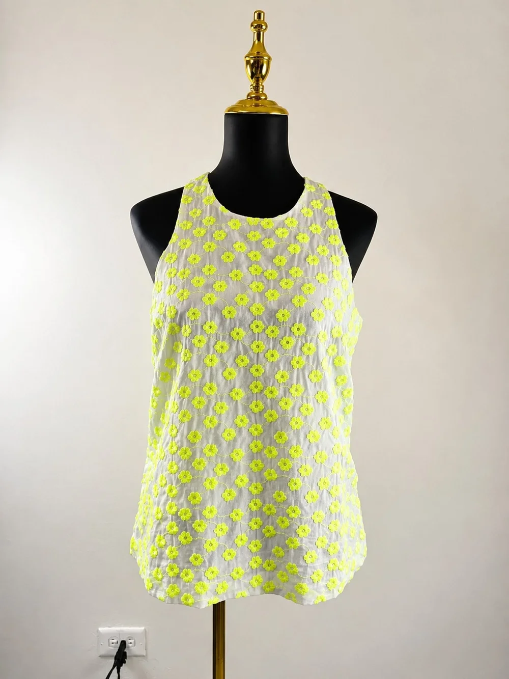 J.CREW Women’s Embroidered Floral Top Cotton Size 4